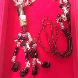 Genuine quartz necklace